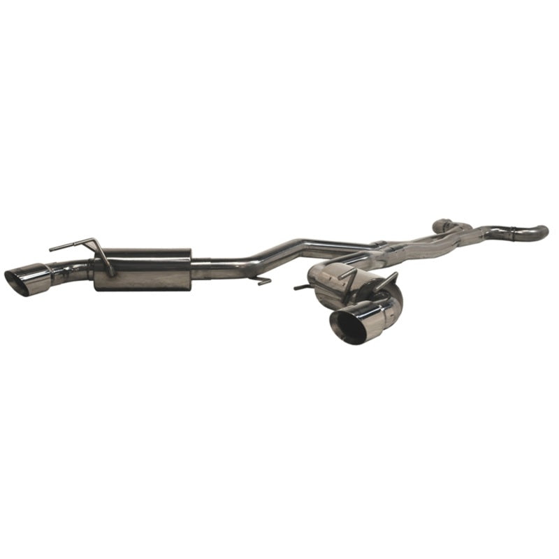 MBRP S7018409 2010 Chev Camaro V8 6.2L 6 Speed Dual Cat Back Round Tips (11 Conv. MUST purchase mbrpAD1710)