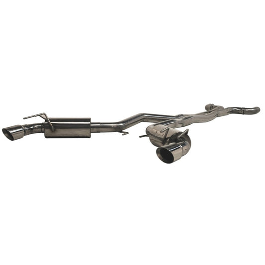 MBRP S7018409 2010 Chev Camaro V8 6.2L 6 Speed Dual Cat Back Round Tips (11 Conv. MUST purchase mbrpAD1710)