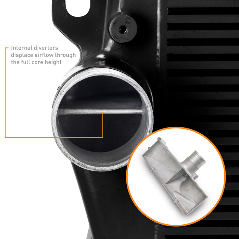 Mishimoto MMINT-RAM-19KBKWBK 2019+ Dodge RAM 6.7L Cummins Intercooler Kit / BK Cooler - WBK Pipes