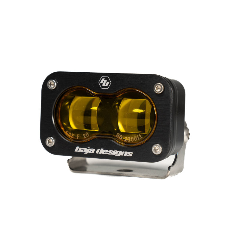 Baja Designs 448179 21-22 Ford Bronco w/Steel Bumper S2 SAE Pro Fog Pocket Light Kit - Amber