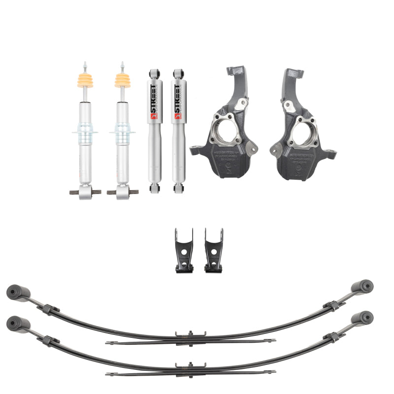 Belltech 350345SP LOWERING KIT 2019+ GM Silverado/Sierra 1500 2WD/4WD -2-4in F / -4in R w/ Street Perf Shocks