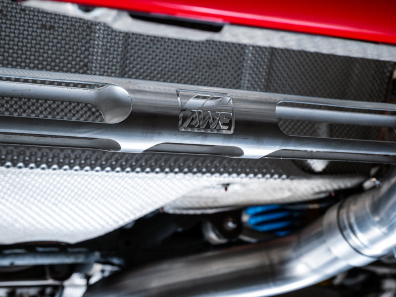 AWE Tuning 3020-42082 BMW F8X M3/M4 Track Edition Catback Exhaust - Chrome Silver Tips