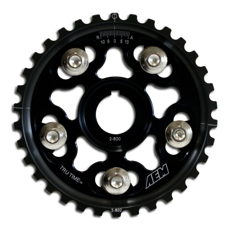 AEM 23-802BK 90-91 Acura Interga RS LS GS & GSR/ 99-00 Honda Civic Si Black Tru-Time Cam Gear