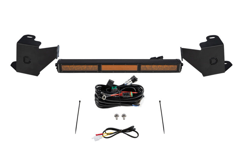 Diode Dynamics DD7413 2022 Toyota Tundra Stealth Bumper Light Bar Kit - Amber Combo
