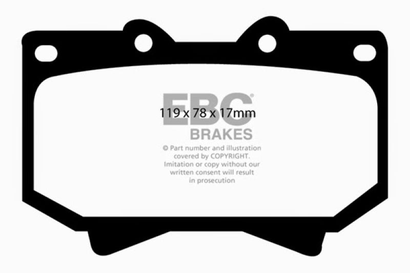 EBC DP61319 98-07 Lexus LX470 4.7 Greenstuff Front Brake Pads