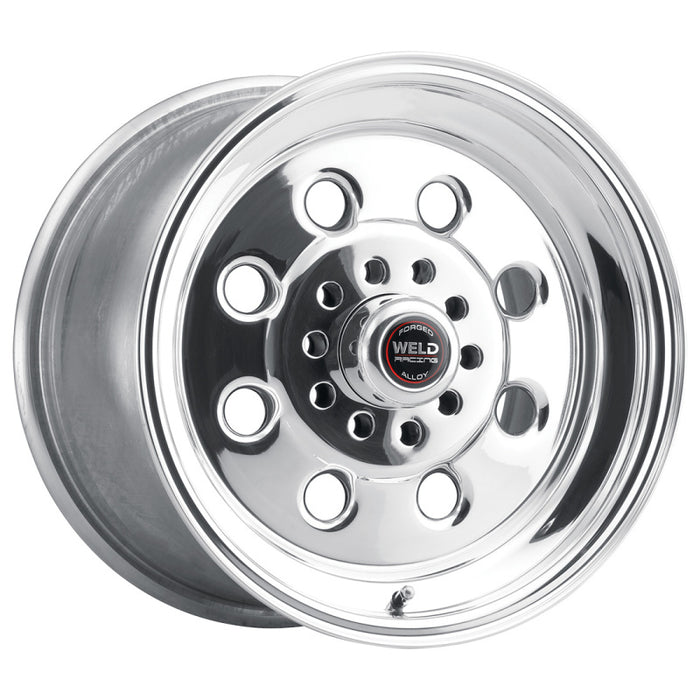 Weld 90-54340 Draglite 15x3.5 / 5x4.5 & 5x4.75 BP / 1.375in. BS Polished Wheel - Non-Beadlock