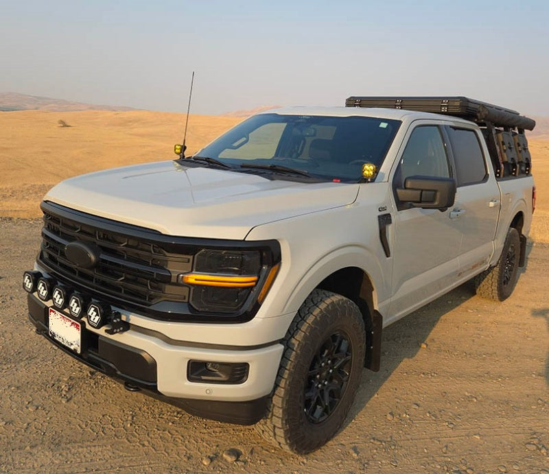Rally Armor MF115-UR-BLK-WH 21-25 Ford F-150 (Excl. Raptor) Black UR Mud Flap w/White Logo