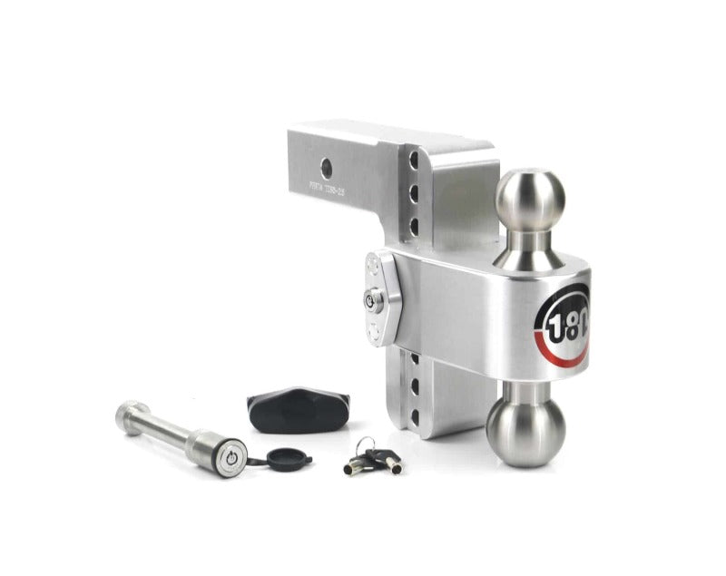 Weigh Safe LTB6-2.5-KA 180 Hitch 6in Drop Hitch & 2.5in Shank (10K/18.5K GTWR) w/WS05 - Aluminum