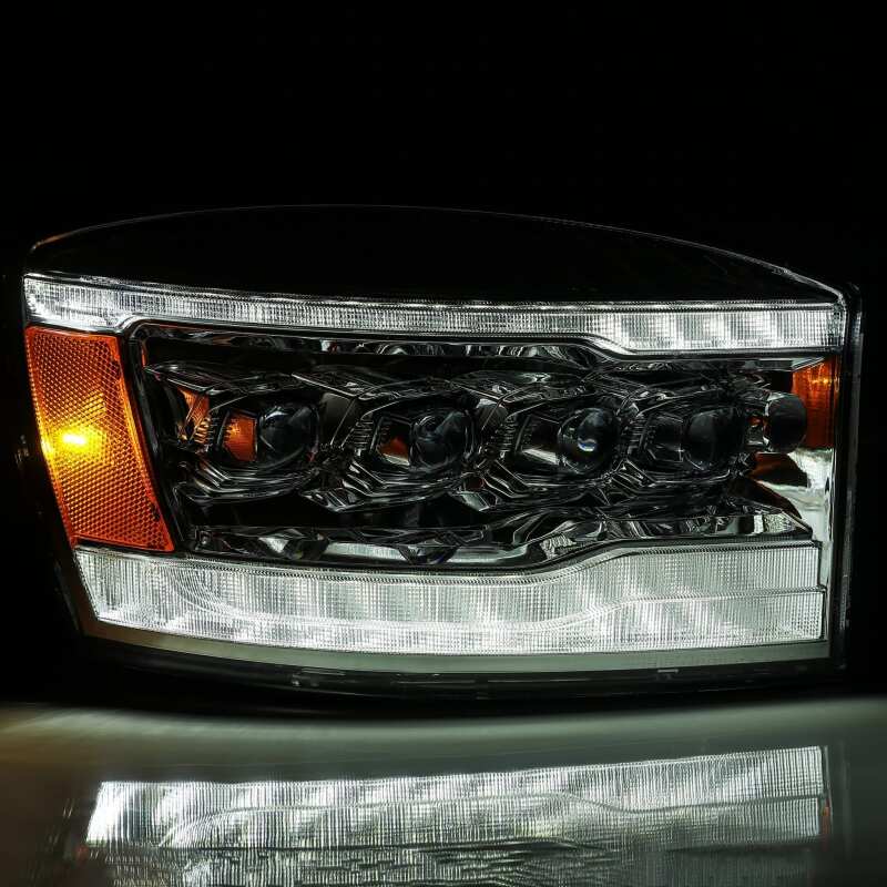AlphaRex 880537 06-08 Dodge RAM 1500HD NOVA LED Proj Headlights Plank Style Blk w/Seq Signal/DRL/Amber LED