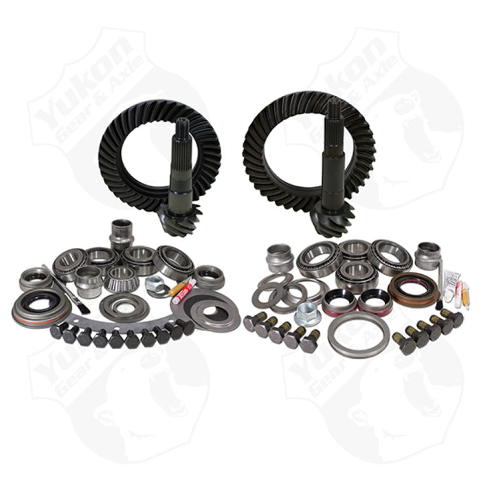 Yukon Gear & Axle YGK001 Yukon Gear & Install Kit Package Jeep XJ / YJ w/ Dana 30 Front & Model 35 Rear - 4.56in Ratio