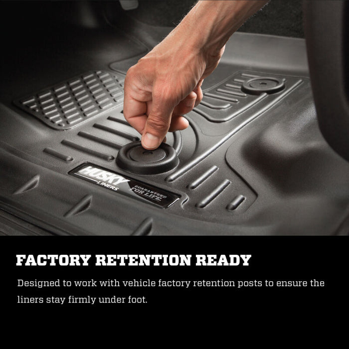 Husky Liners 94111 19-21 RAM 2500/3500 Crew Cab Weatherbeater Black Front & 2nd Seat Floor Liners