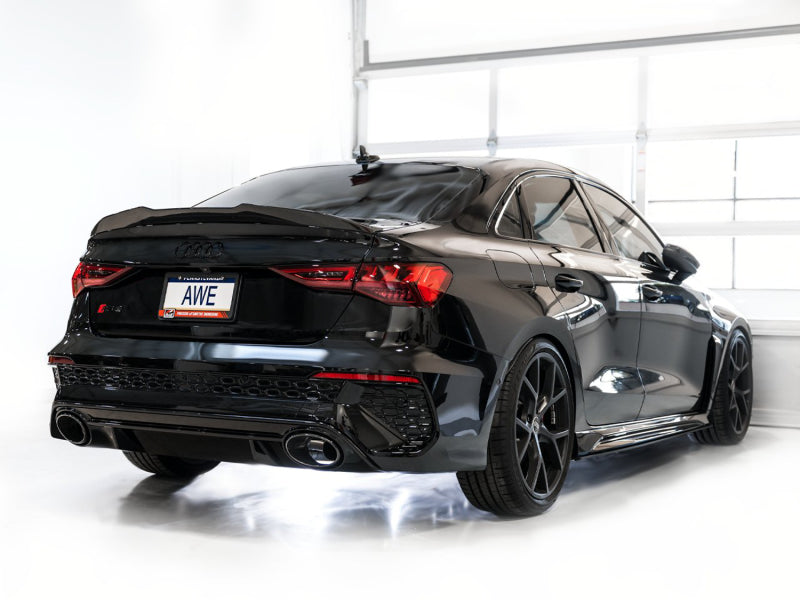 AWE Tuning 3020-31389 Audi 22-23 8Y RS3 Cat-Back Track Edition Exhaust System - No Tips