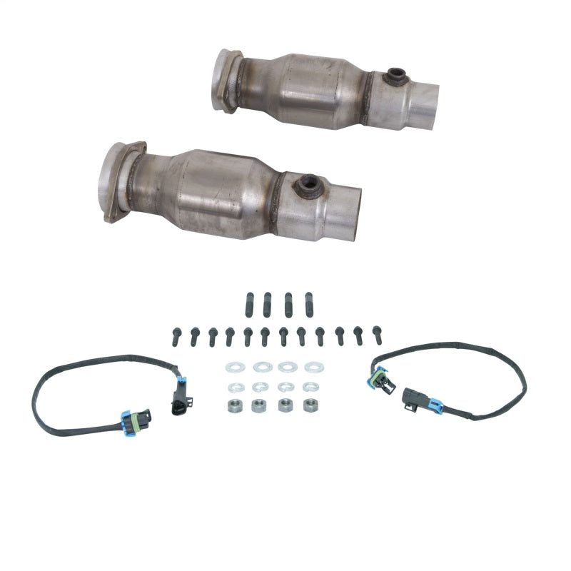 BBK 4021 10-15 Camaro LS3 L99 Long Tube Exhaust Headers With Converters - 1-3/4 Chrome