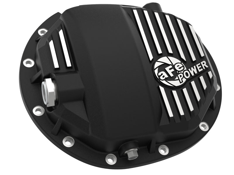 aFe 46-71120B Power Pro Series AAM 9.5/9.76 Rear Diff Cover Black w/Mach Fins 14-19 GM Silverado/Sierra 1500
