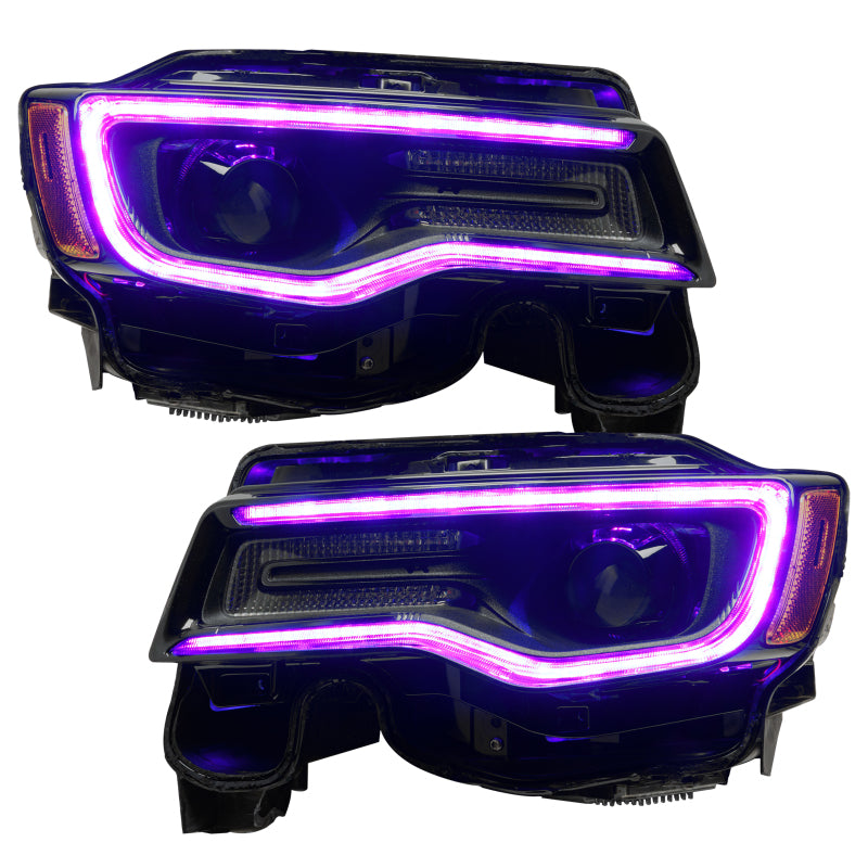 ORACLE Lighting 1284-332 Oracle 1421 Jeep Grand Cherokee Dynamic Headlight DRL Upgrade Kit ColorSHIFT Dynamic