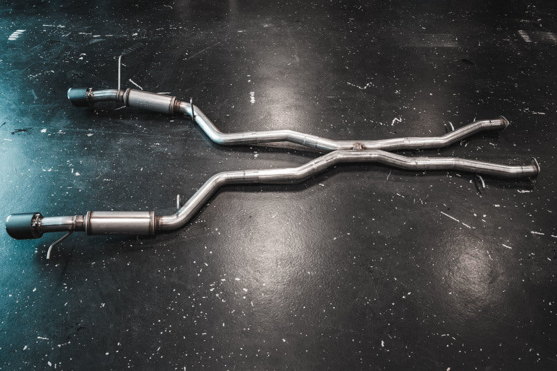 MBRP S51053CF 18-23 Dodge Durango SRT 6.4L Armor Pro T304 SS 3in Cat Back Exhaust Dual Rear Exit w/ CF Tips
