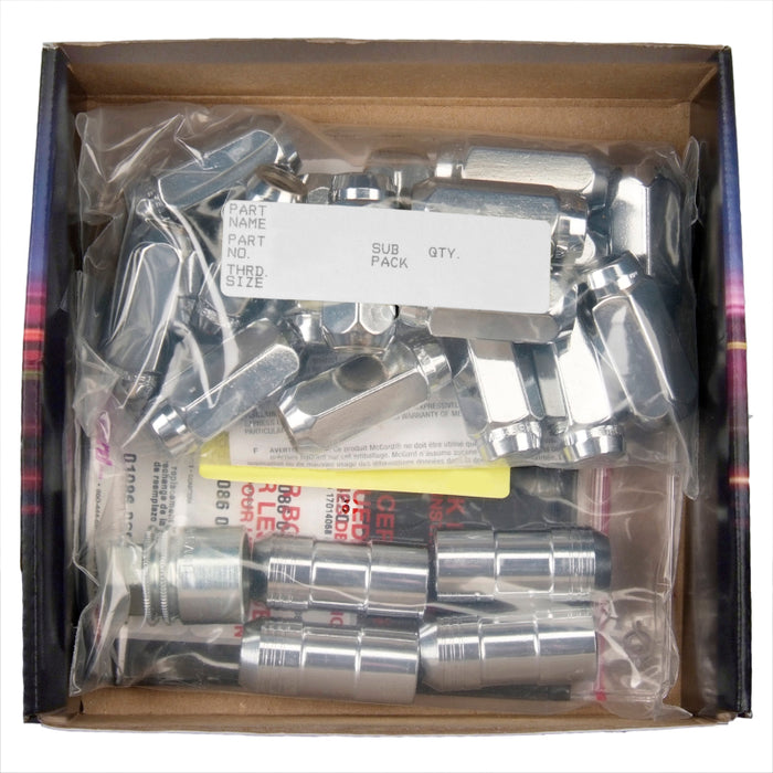 McGard 84638 6 Lug Hex Install Kit w/Locks (Cone Seat Nut) M14X1.5 / 22mm Hex / 1.945in. Length - Chrome