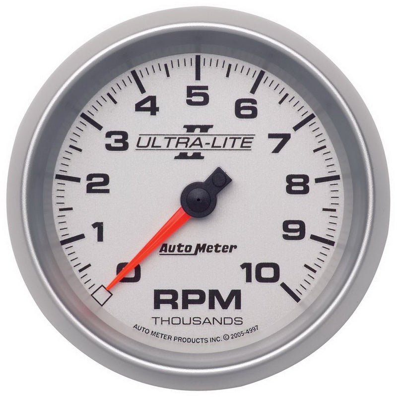 AutoMeter 4997 Autometer Ultra-Lite II 3-3/8in 10000 RPM In-Dash Tachometer