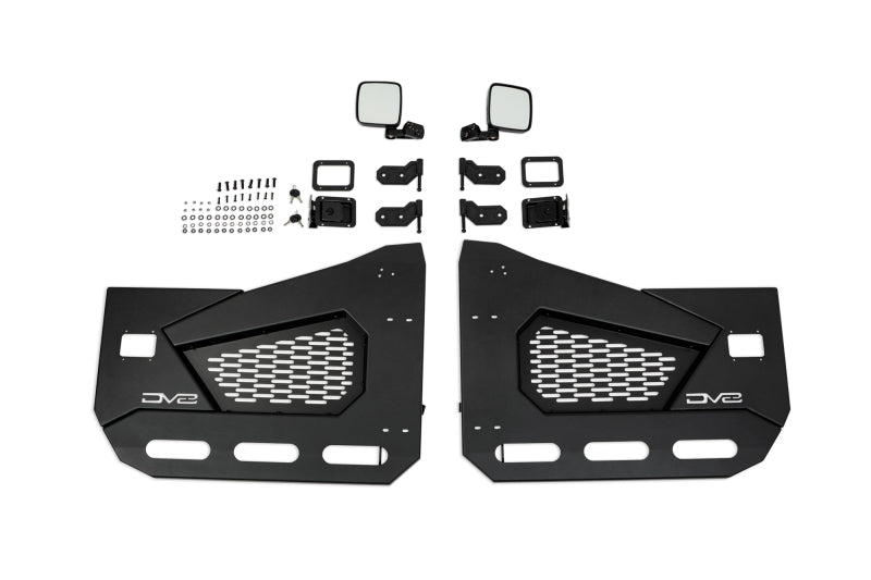 DV8 Offroad HDJL-02F 18-22 Jeep Wrangler JL/JT Spec Series Half Doors - Front Set
