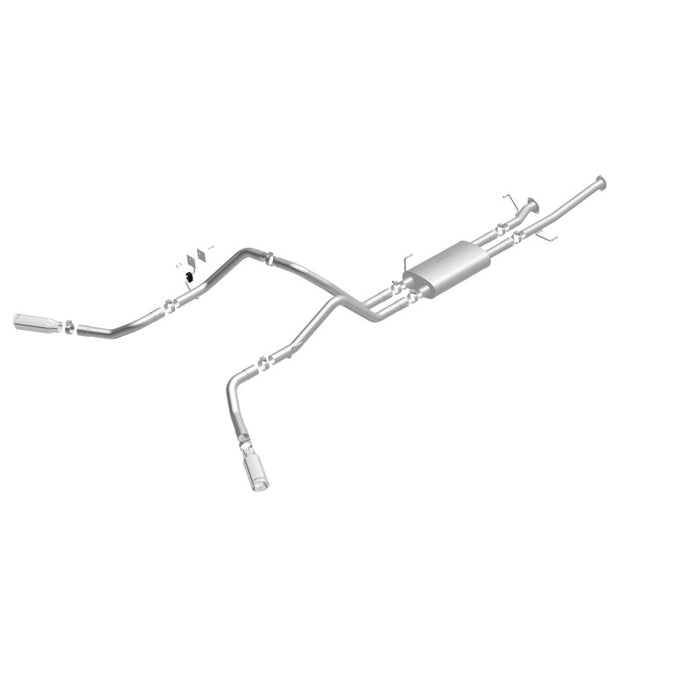 Magnaflow 19232 MagnaFlow Cat-Back 10-15 Toyota Tundra SC LB / CC SB 4.6L/5.7L V8 SS 2.5 Dual Split Rear 4in Tip