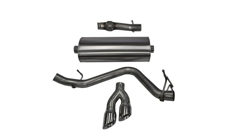 CORSA Performance 14871 Corsa 14-19 GMC Sierra/Chevy Silv 1500 Reg. Cab/Std. Bed 5.3L V8 Polished Single Side CB Exhaust