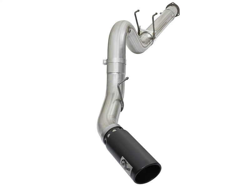 aFe 49-03090-B ATLAS 5in DPF-Back Alum Steel Exhaust System w/Black Tip 2017 Ford Diesel Trucks V8-6.7L (td)