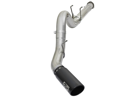aFe 49-03090-B ATLAS 5in DPF-Back Alum Steel Exhaust System w/Black Tip 2017 Ford Diesel Trucks V8-6.7L (td)