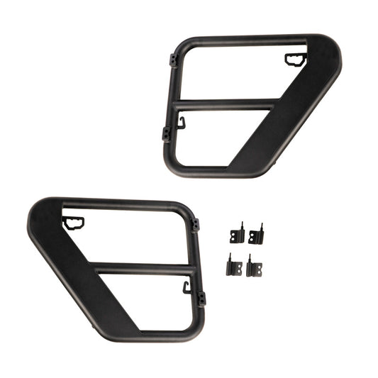 Rugged Ridge 11509.32 Fortis Tube Doors Rear 07-18 Jeep Wrangler JK 4-Dr