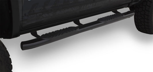 LUND 24210689 Lund 2019 Chevy Silverado 1500 Double Cab 5in Oval Curved Black SS Nerf Bars - Black