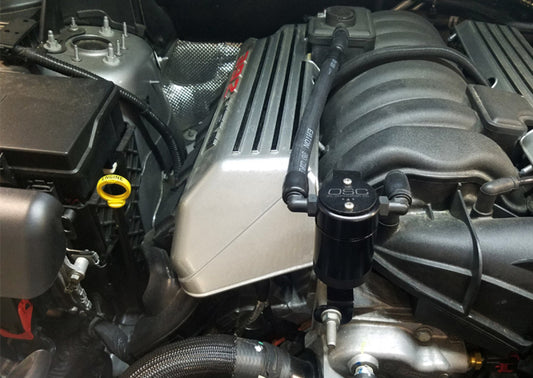 J&L 3063P-B 11-24 Dodge Charger SRT 6.4L Hemi Passenger Side Oil Separator 3.0 - Black Anodized