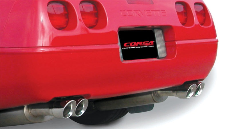 CORSA Performance 14116 Corsa 1992-1995 Chevrolet Corvette C4 5.7L V8 LT1 Sport Cat-Back Exhaust w/ Twin 3.5in Polished Tips