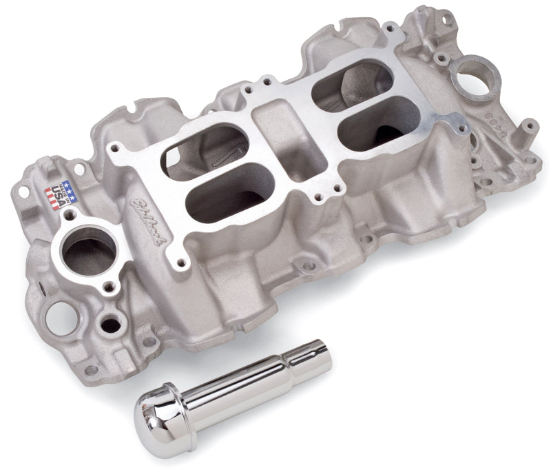 Edelbrock EDE5409 Performer RPM Dual Duad Manifold - Chevy 348-409
