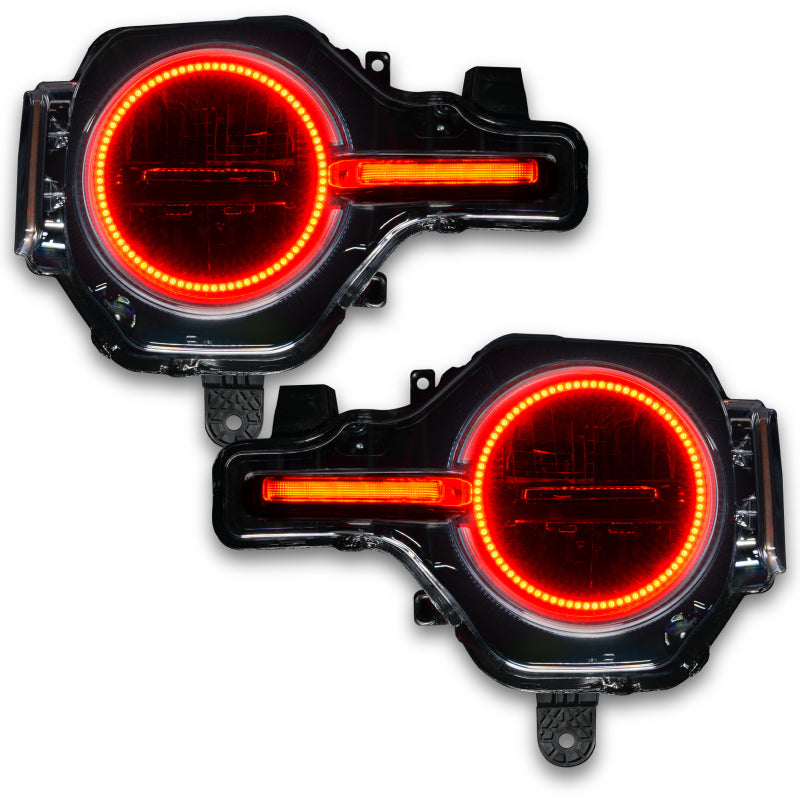 ORACLE Lighting 1471-333 Oracle 21-22 Ford Bronco Headlight Halo Kit w/DRL Bar - Base Headlights -w/2.0 Cntrl