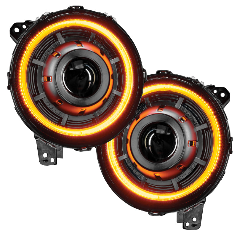 ORACLE Lighting 5839-023 Oracle Jeep JL/Gladiator JT Oculus Bi-LED Projector Headlights - Amber/White Switchback