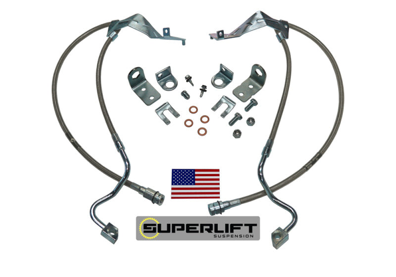 Superlift 91520 05-07 Ford F-250/F-350 w/ 4-8in Lift Kit (Pair) Bullet Proof Brake Hoses