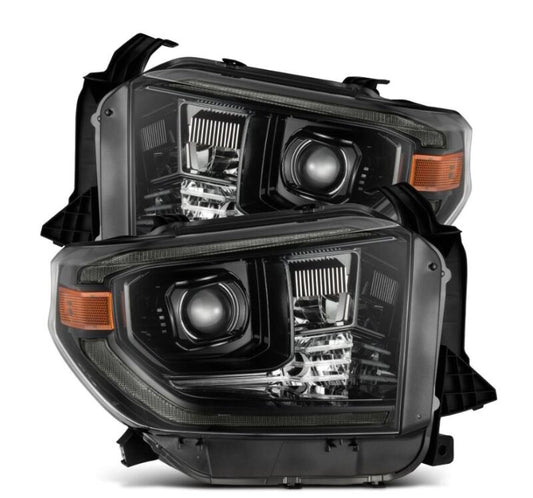 AlphaRex 880839 14-21 Toyota Tundra PRO-Series Projector Headlights Black w/Seq. Sig. + DRL