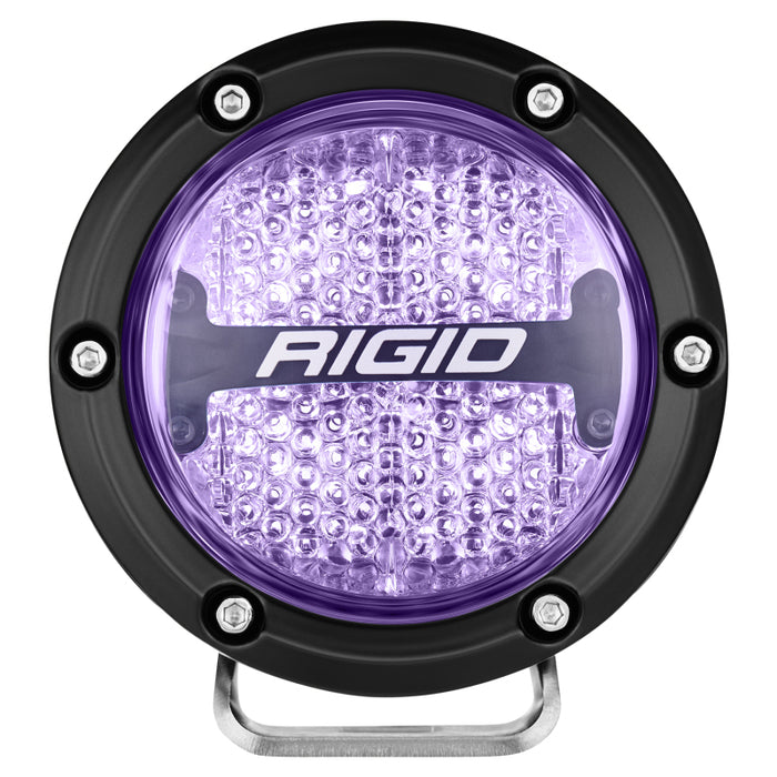 Rigid Industries 36400 360-Series 4in LED Off-Road Diffused Beam - RGBW Backlight (Pair)