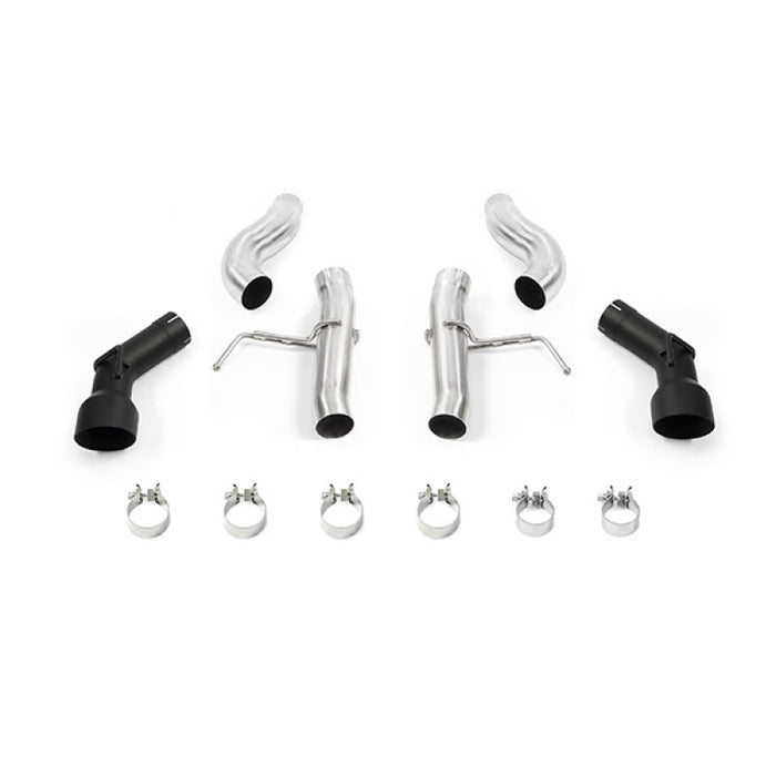 Mishimoto MMEXH-CAM4-16ADTRBK 2016+ Chevrolet Camaro 2.0T Dual-Tip Race Axle-Back Exhaust w/ Black Tips