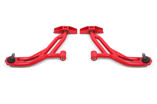 BMR Suspension AA754R BMR 10-14 Ford Mustang / Shelby GT500 Non-Adj. Lower A-Arms (Poly/Delrin) - Red