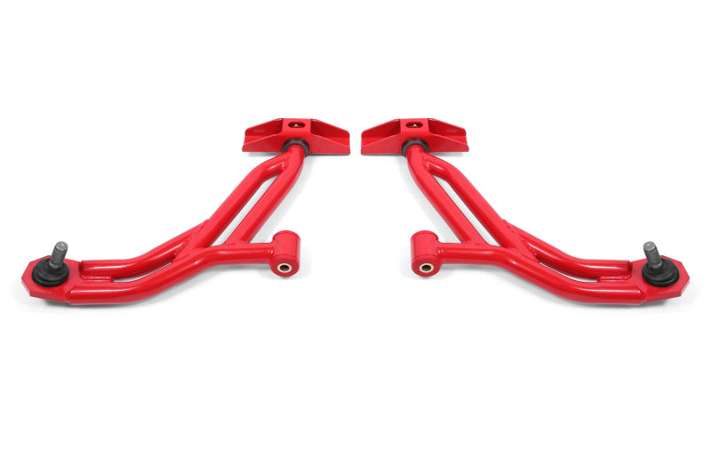 BMR Suspension AA754R BMR 10-14 Ford Mustang / Shelby GT500 Non-Adj. Lower A-Arms (Poly/Delrin) - Red
