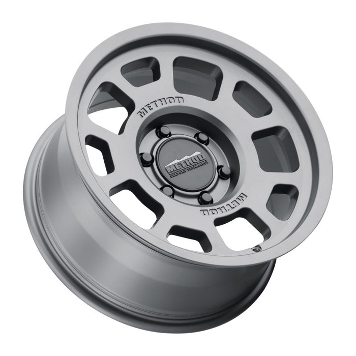 Method Wheels MR70578560800 Method MR705 17x8.5 0mm Offset 6x5.5 106.25mm CB Titanium Wheel