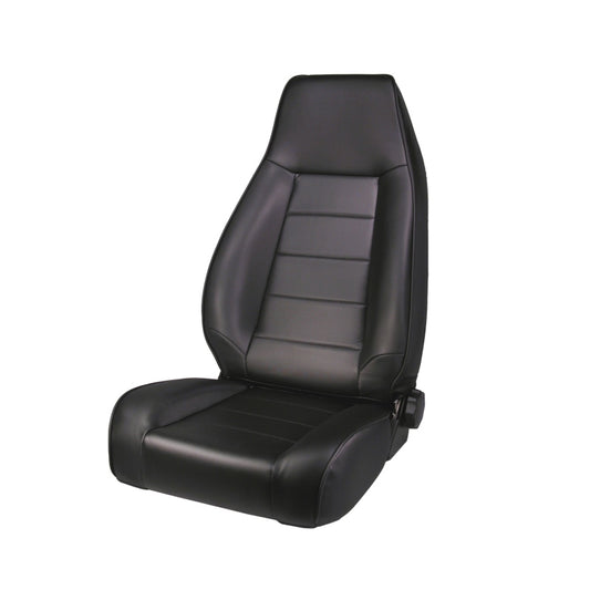 Rugged Ridge 13402.15 High-Back Front Seat Reclinable Black Denim 76-02 CJ&W