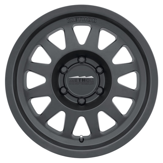 Method Wheels MR70478560500 Method MR704 17x8.5 0mm Offset 6x5.5 106.25mm CB Matte Black Wheel