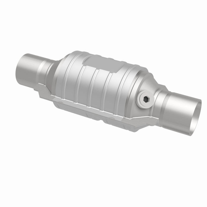 Magnaflow 51234 MagnaFlow Conv Univ 2in In/Out Ctr/Ctr Round 9in Body L x 5.125in W x 13in Overall L Single O2 Port