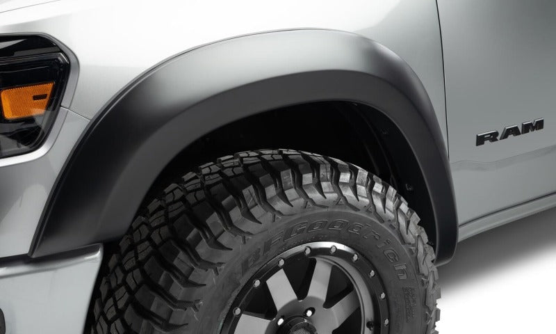 Bushwacker 50926-02 19-22 RAM 1500 (Excl. Rebel/TRX) 67.4 & 76.3in Bed Extend-A-Fender Flares 4pc - Smth Blk