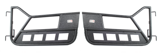 Fishbone Offroad FB24077 97-06 Jeep Wrangler TJ Front Tube Doors - Black Textured Powdercoat Steel