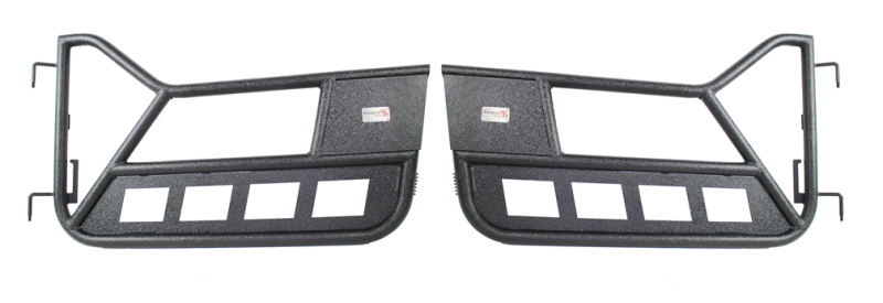 Fishbone Offroad FB24077 97-06 Jeep Wrangler TJ Front Tube Doors - Black Textured Powdercoat Steel