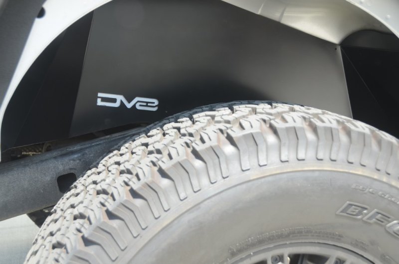 DV8 Offroad INFEND-01RB 07-18 Jeep Wrangler JK Rear Aluminum Inner Fender - Black