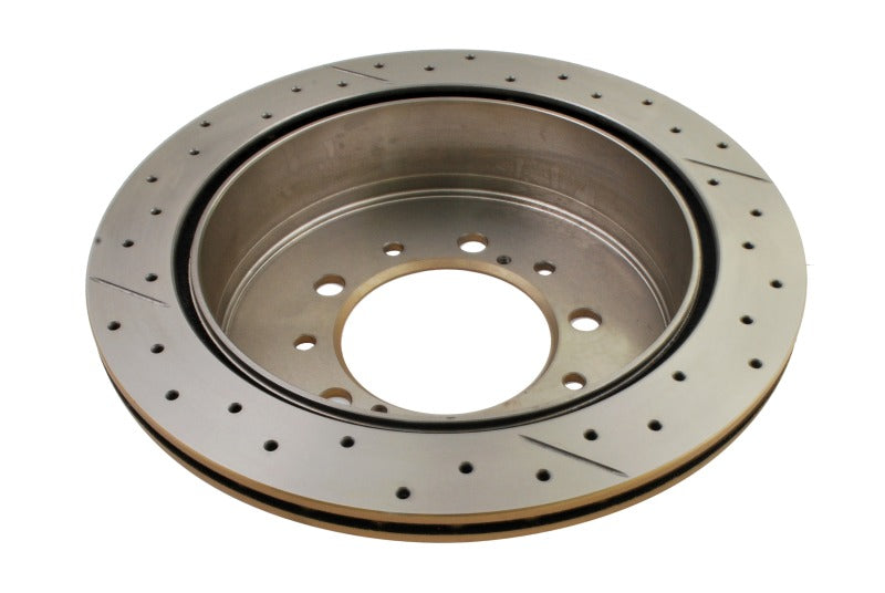DBA DBA2723X 07+ Toyota Landcruiser 200 Series Rear Cross Drilled & Slotted Street Series Rotor