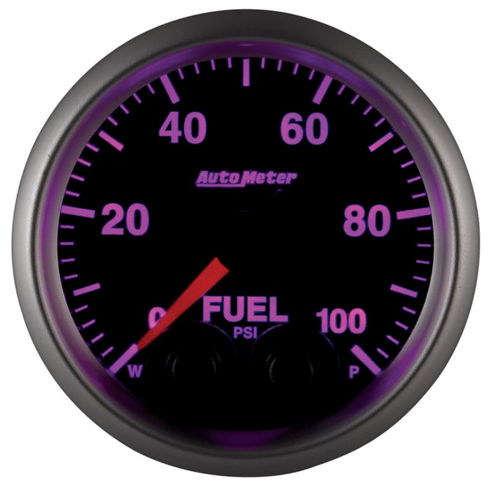 AutoMeter 5671 Autometer Elite 52mm 0-100 PSI Fuel Pressure Peak & Warn w/ Electronic Control Gauge